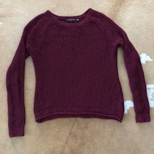 Brandy Melville Burgundy Knit Sweater